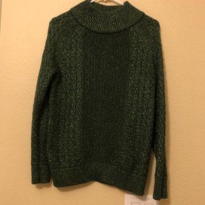 HM Dark Green Sequin Sweater Size XS, EUC